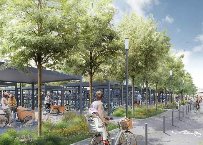 Beispielbild des Fahrradhains